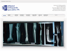 Tablet Screenshot of aosnjortho.com